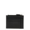 Saffiano logo card holder