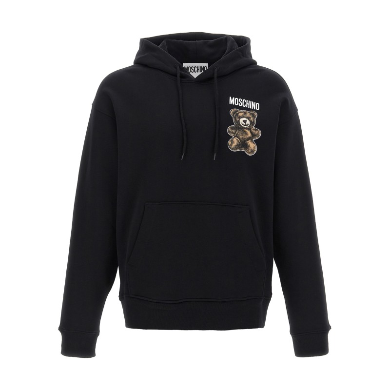 'Teddy' print hoodie
