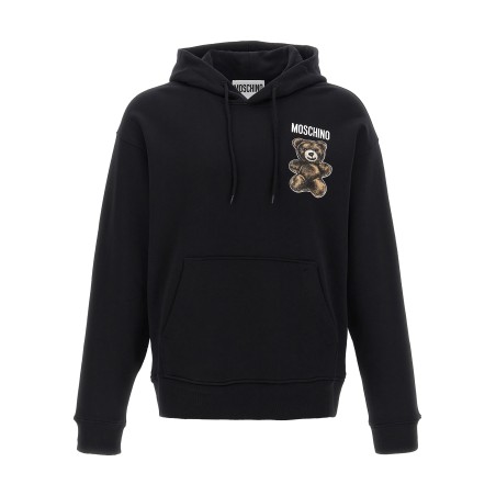 'Teddy' print hoodie