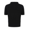 Bouclé cotton polo shirt