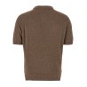 Bouclé cotton polo shirt