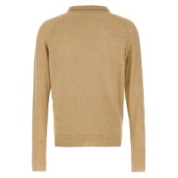 Bouclé cotton polo shirt