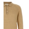 Bouclé cotton polo shirt