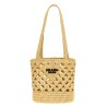 Crochet logo handbag