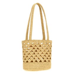 Crochet logo handbag