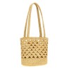 Crochet logo handbag
