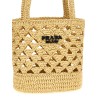 Crochet logo handbag