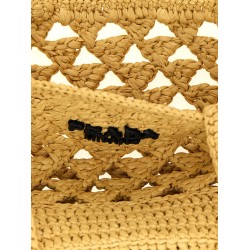 Crochet logo handbag