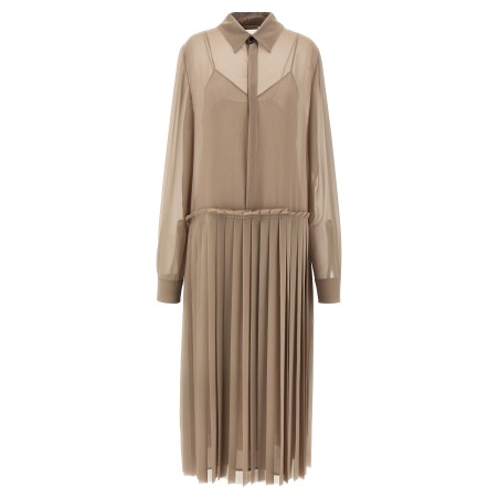 'Pleated Midi' dress