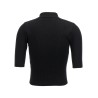 Ribbed polo shirt