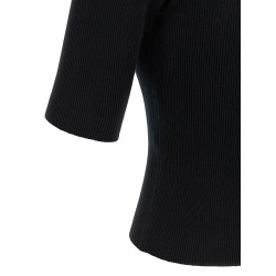 Ribbed polo shirt