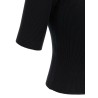 Ribbed polo shirt