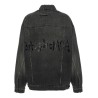 Denim jacket with used effect