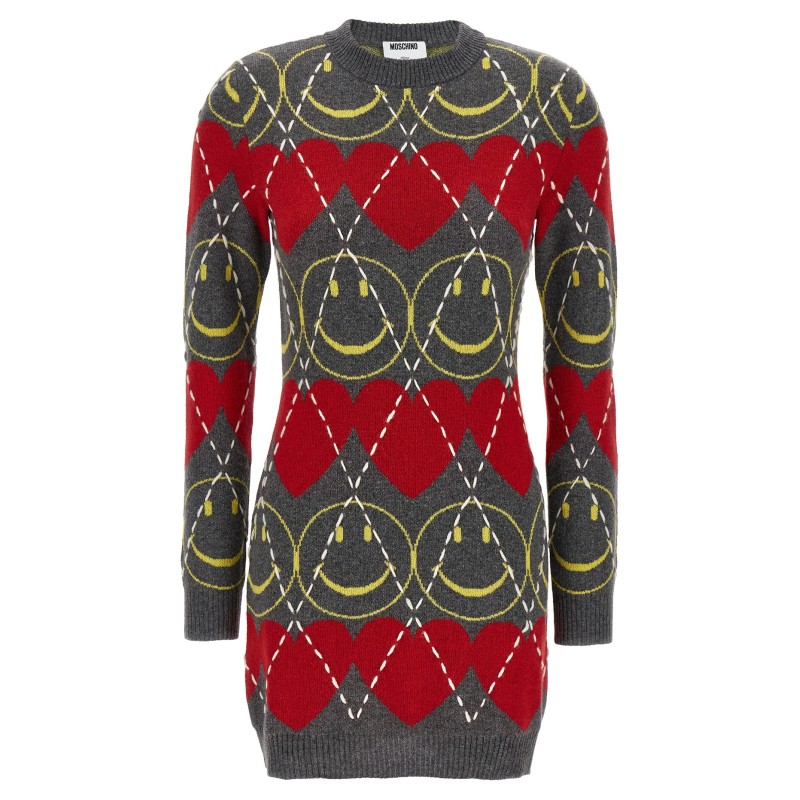 'Smiley®' wool dress