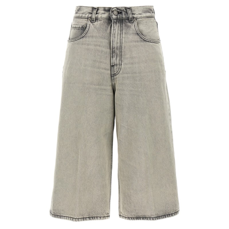 'Belle Pearl Grey' Bermuda Shorts