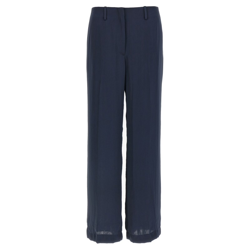 Silk effect trousers