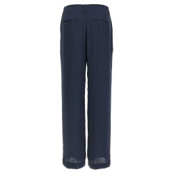 Silk effect trousers
