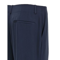 Silk effect trousers
