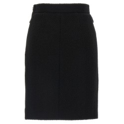 Bouclé wool skirt