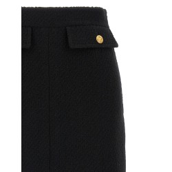 Bouclé wool skirt
