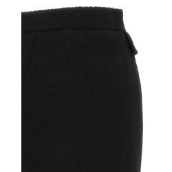 Bouclé wool skirt