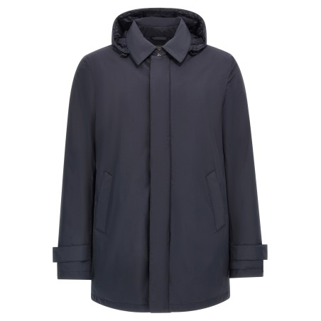 Removable hood parka