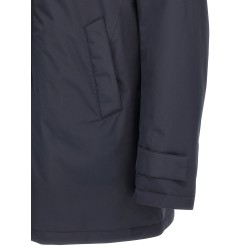 Removable hood parka