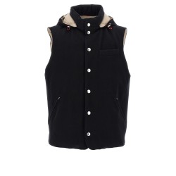Padded wool vest