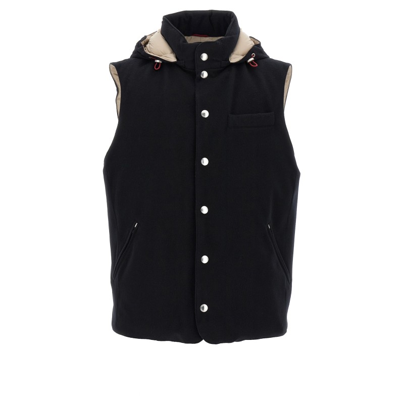 Padded wool vest