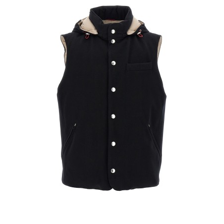 Padded wool vest