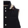 Padded wool vest