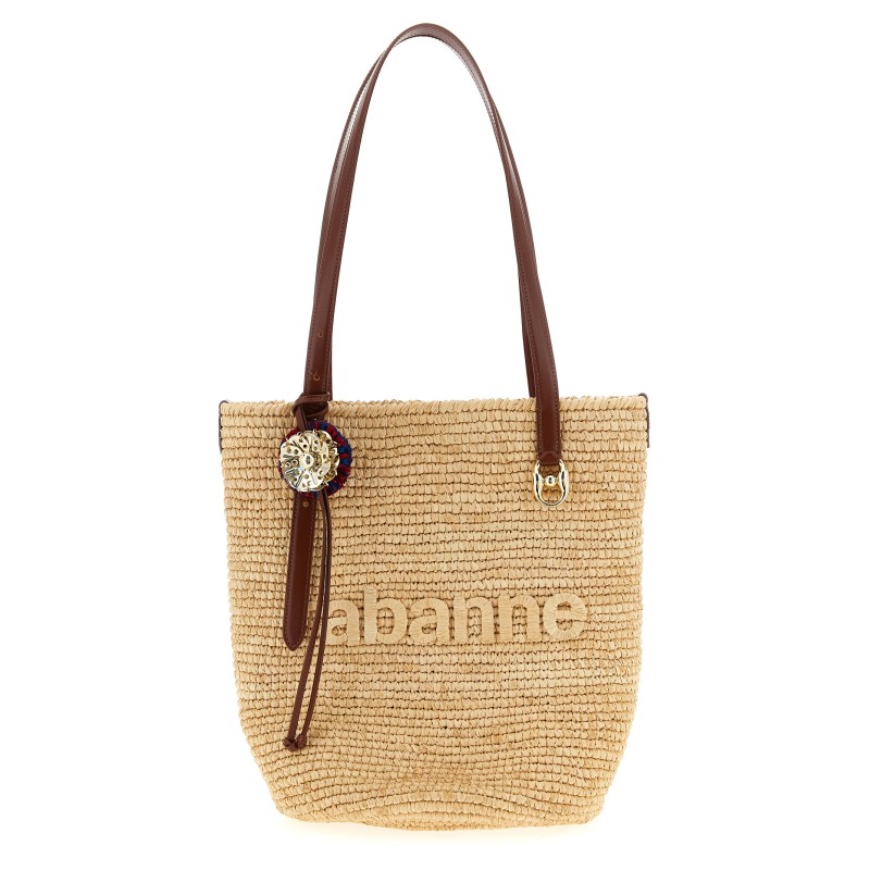 'Natural Raffia Tote Bag' shopping bag