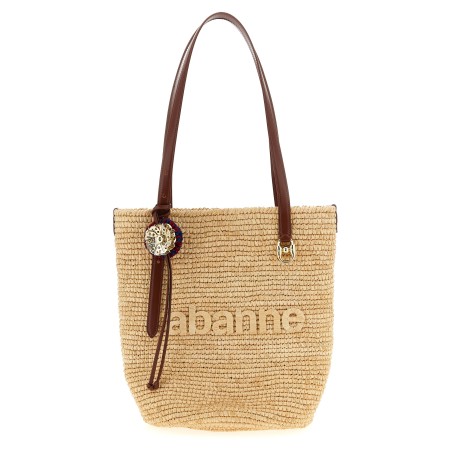 'Natural Raffia Tote Bag' shopping bag