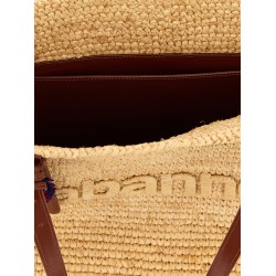 'Natural Raffia Tote Bag' shopping bag