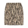 'Printed Faux Fur' skirt