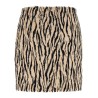 'Printed Faux Fur' skirt