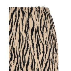 'Printed Faux Fur' skirt
