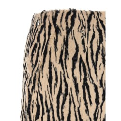 'Printed Faux Fur' skirt
