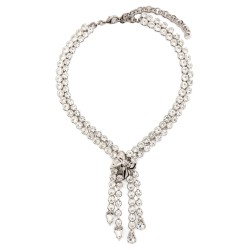 Bow crystals necklace