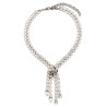 Bow crystals necklace