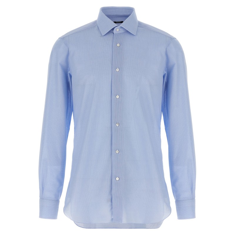 Honeycomb cotton shirt