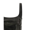 Peplos leather top