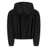 Maxi hood bomber jacket