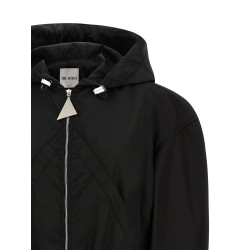 Maxi hood bomber jacket