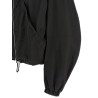 Maxi hood bomber jacket