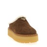 Suede sabots