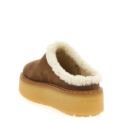 Suede sabots
