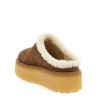 Suede sabots