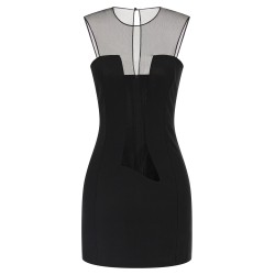 Tulle insert dress