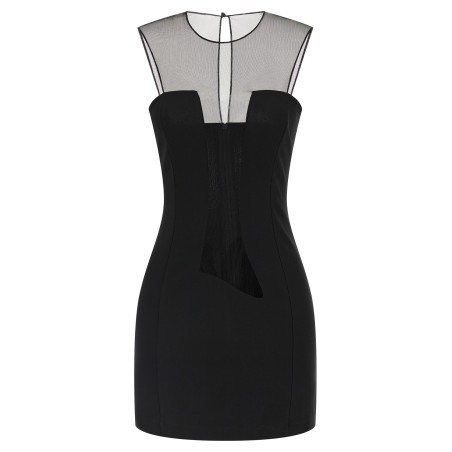 Tulle insert dress